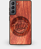 Best Wood Minnesota Twins Galaxy S21 Case - Custom Engraved Cover - Engraved In Nature