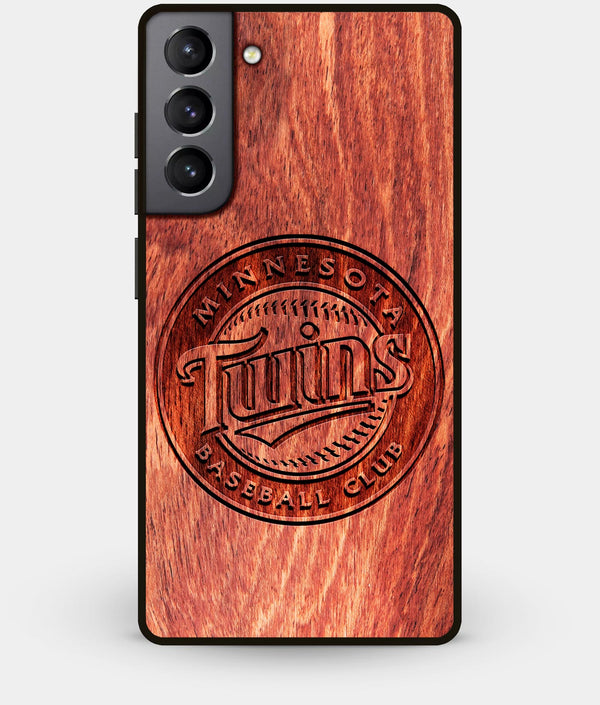 Best Wood Minnesota Twins Galaxy S21 Case - Custom Engraved Cover - Engraved In Nature