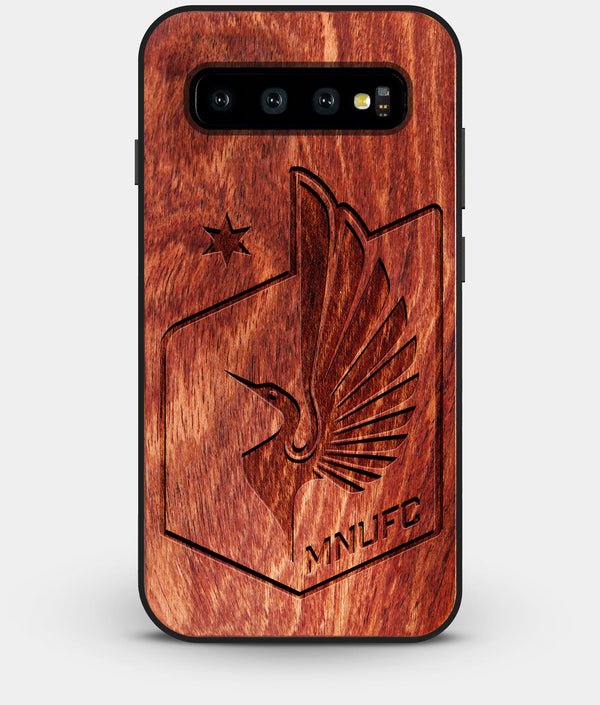 Best Custom Engraved Wood Minnesota United FC Galaxy S10 Plus Case - Engraved In Nature