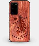 Best Custom Engraved Wood Minnesota United FC Galaxy S20 Plus Case - Engraved In Nature