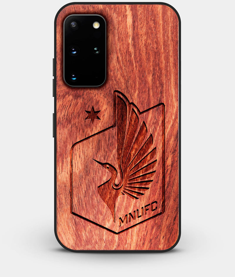 Best Custom Engraved Wood Minnesota United FC Galaxy S20 Plus Case - Engraved In Nature
