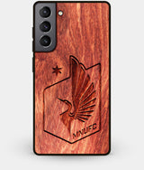 Best Wood Minnesota United FC Galaxy S21 Case - Custom Engraved Cover - Engraved In Nature