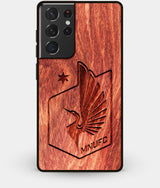 Best Wood Minnesota United FC Galaxy S21 Ultra Case - Custom Engraved Cover - Engraved In Nature