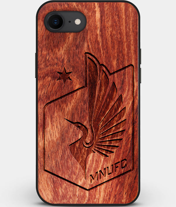 Best Custom Engraved Wood Minnesota United FC iPhone SE Case - Engraved In Nature