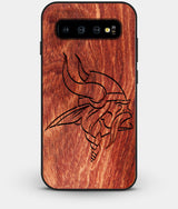 Best Custom Engraved Wood Minnesota Vikings Galaxy S10 Case - Engraved In Nature