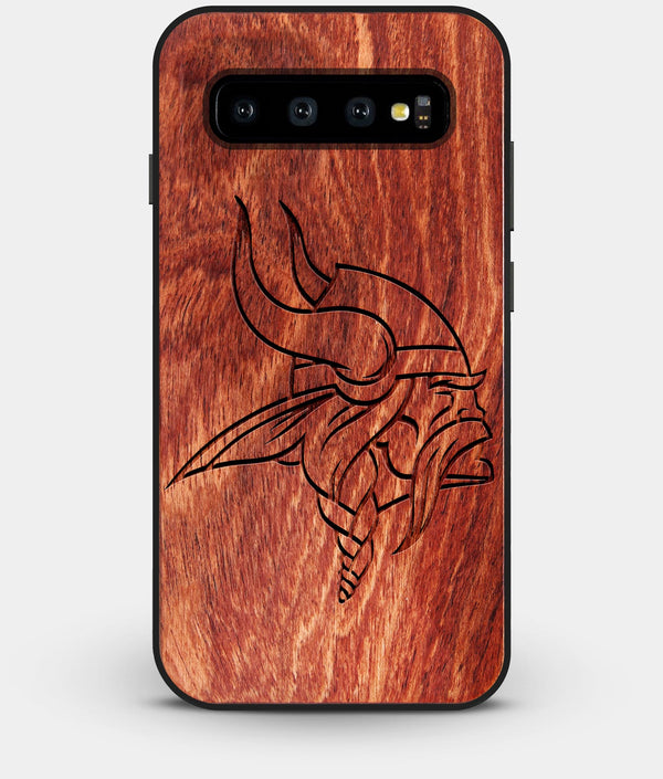 Best Custom Engraved Wood Minnesota Vikings Galaxy S10 Plus Case - Engraved In Nature
