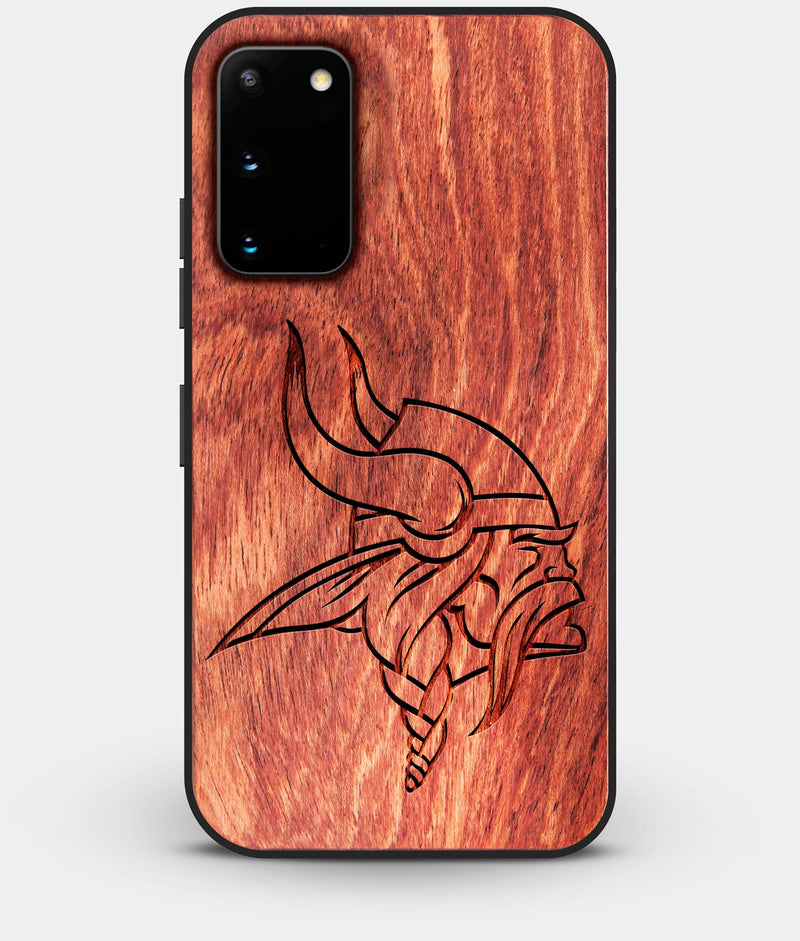 Best Wood Minnesota Vikings Galaxy S20 FE Case - Custom Engraved Cover - Engraved In Nature