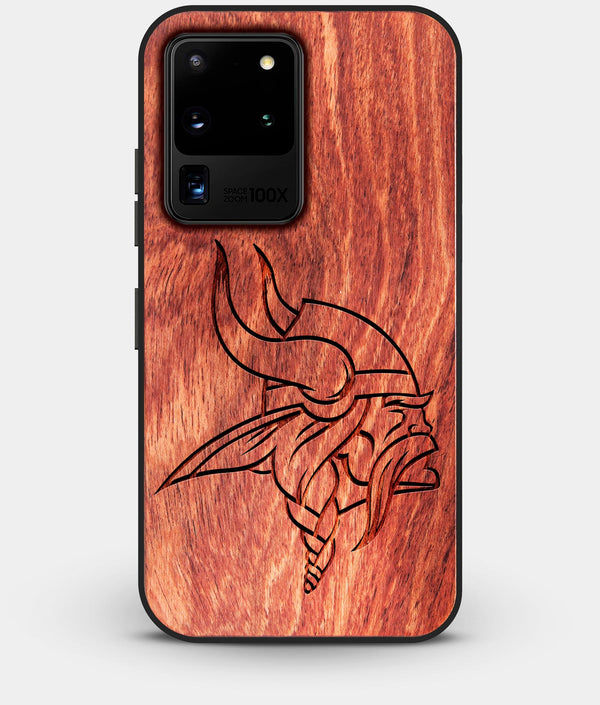 Best Custom Engraved Wood Minnesota Vikings Galaxy S20 Ultra Case - Engraved In Nature