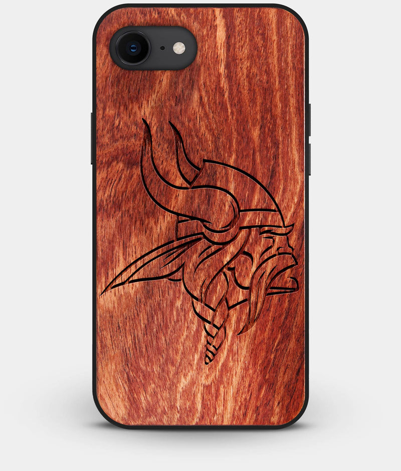 Best Custom Engraved Wood Minnesota Vikings iPhone 8 Case - Engraved In Nature