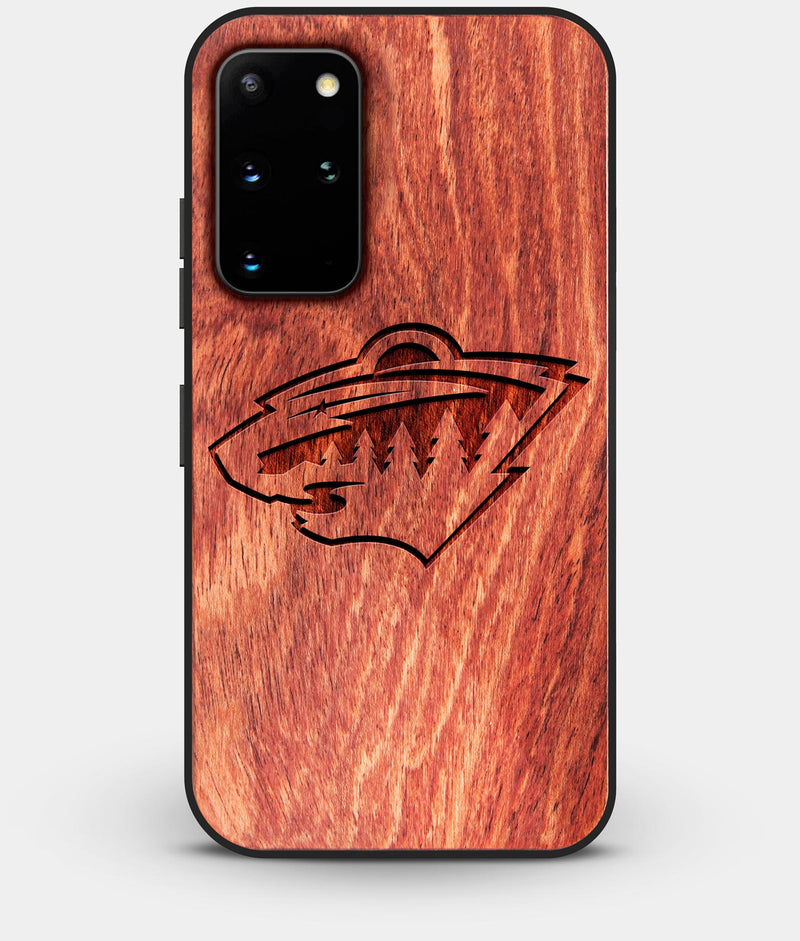 Best Custom Engraved Wood Minnesota Wild Galaxy S20 Plus Case - Engraved In Nature
