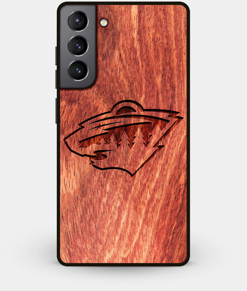 Best Wood Minnesota Wild Galaxy S21 Case - Custom Engraved Cover - Engraved In Nature