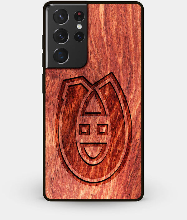 Best Wood Montreal Canadiens Galaxy S21 Ultra Case - Custom Engraved Cover - Engraved In Nature