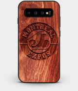 Best Custom Engraved Wood Montreal Expos Galaxy S10 Plus Case - Engraved In Nature