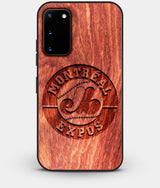 Best Wood Montreal Expos Galaxy S20 FE Case - Custom Engraved Cover - Engraved In Nature