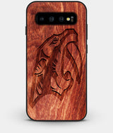 Best Custom Engraved Wood Nashville Predators Galaxy S10 Case - Engraved In Nature
