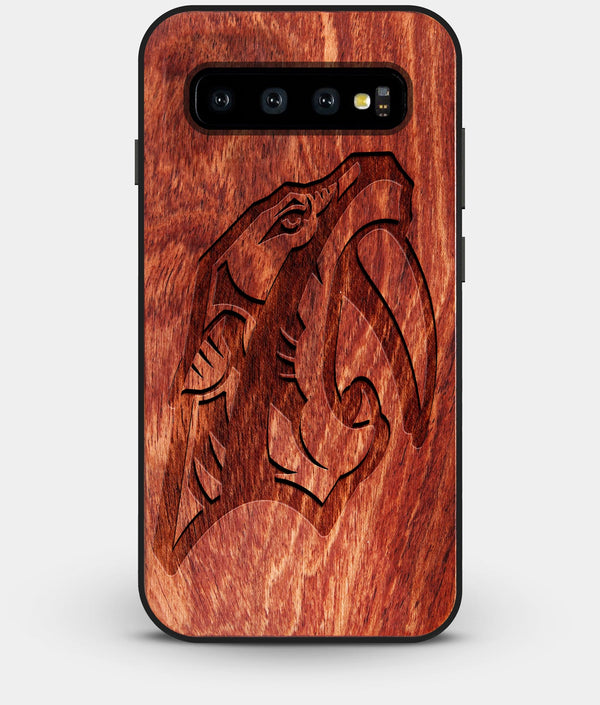 Best Custom Engraved Wood Nashville Predators Galaxy S10 Plus Case - Engraved In Nature
