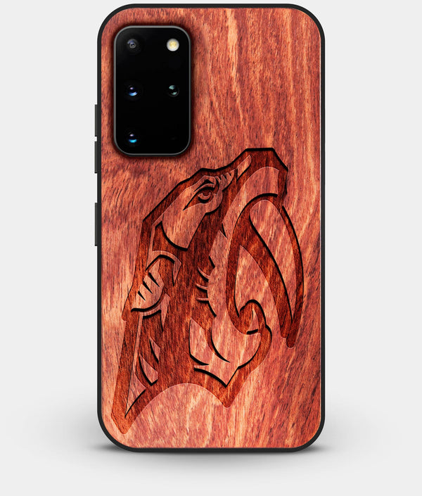 Best Custom Engraved Wood Nashville Predators Galaxy S20 Plus Case - Engraved In Nature