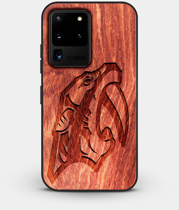 Best Custom Engraved Wood Nashville Predators Galaxy S20 Ultra Case - Engraved In Nature