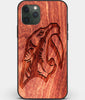 Custom Carved Wood Nashville Predators iPhone 11 Pro Case | Personalized Mahogany Wood Nashville Predators Cover, Birthday Gift, Gifts For Him, Monogrammed Gift For Fan | by Engraved In Nature