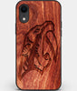 Custom Carved Wood Nashville Predators iPhone XR Case | Personalized Mahogany Wood Nashville Predators Cover, Birthday Gift, Gifts For Him, Monogrammed Gift For Fan | by Engraved In Nature