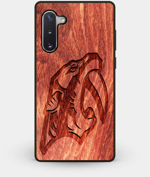Best Custom Engraved Wood Nashville Predators Note 10 Case - Engraved In Nature