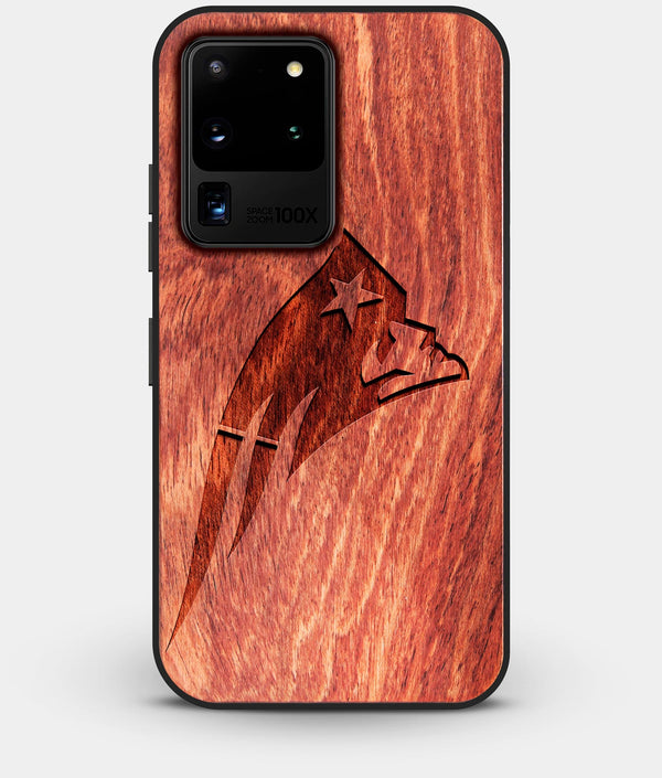 Best Custom Engraved Wood New England Patriots Galaxy S20 Ultra Case - Engraved In Nature