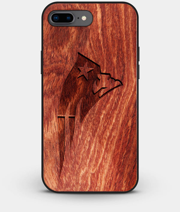 Best Custom Engraved Wood New England Patriots iPhone 8 Plus Case - Engraved In Nature