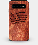 Best Custom Engraved Wood New England Revolution Galaxy S10 Case - Engraved In Nature