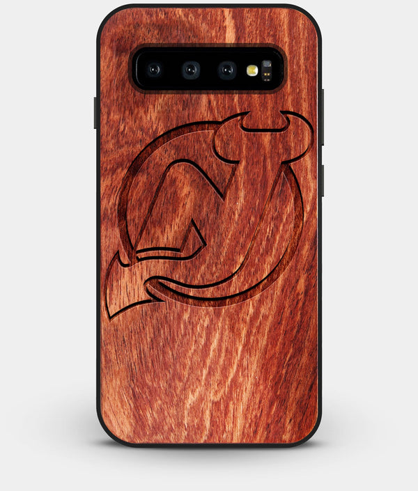 Best Custom Engraved Wood New Jersey Devils Galaxy S10 Plus Case - Engraved In Nature