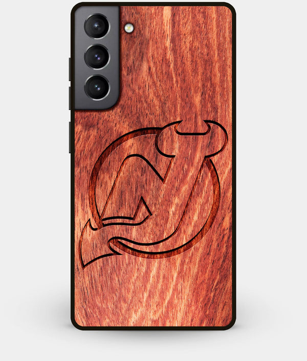 Best Wood New Jersey Devils Galaxy S21 Case - Custom Engraved Cover - Engraved In Nature