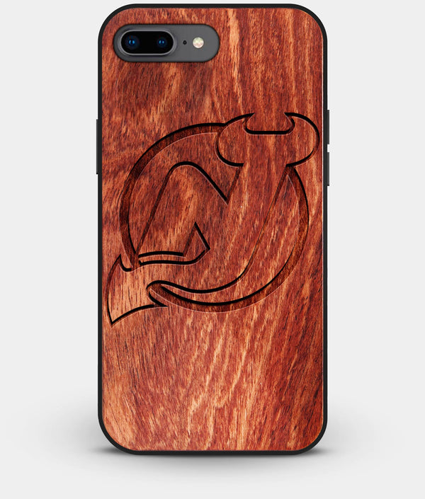 Best Custom Engraved Wood New Jersey Devils iPhone 8 Plus Case - Engraved In Nature