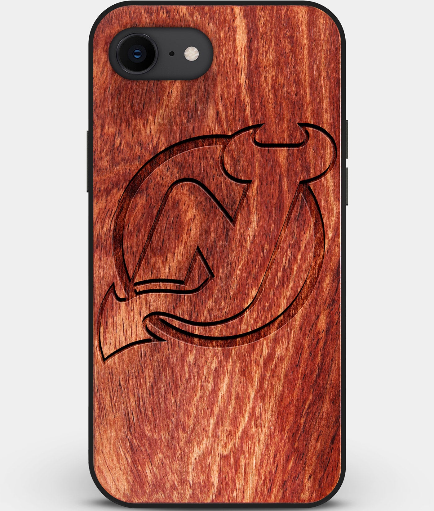 Best Custom Engraved Wood New Jersey Devils iPhone SE Case - Engraved In Nature