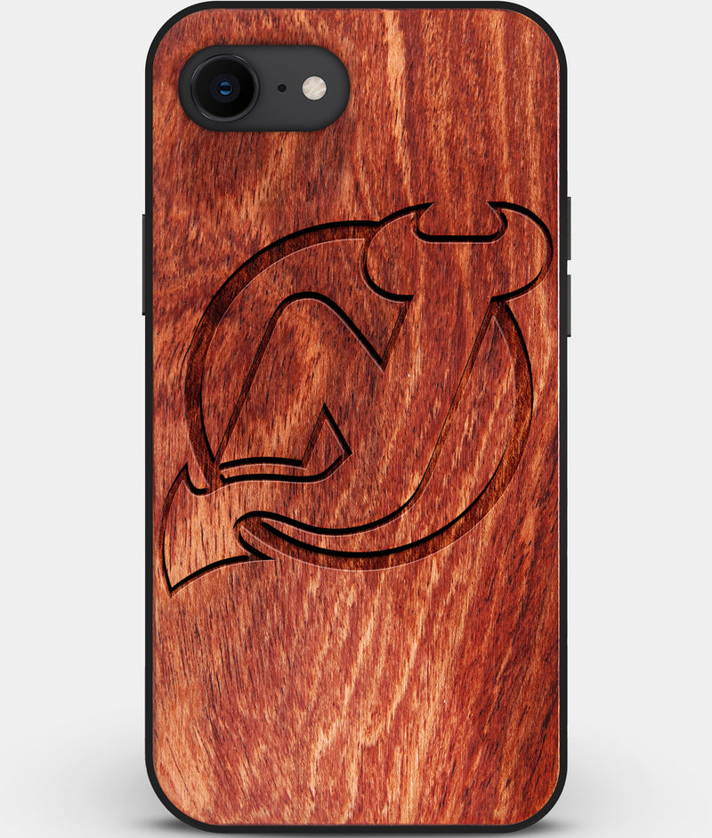 Best Custom Engraved Wood New Jersey Devils iPhone SE Case - Engraved In Nature