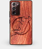 Best Custom Engraved Wood New Jersey Devils Note 20 Case - Engraved In Nature
