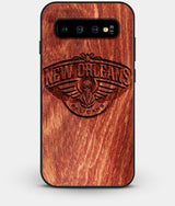 Best Custom Engraved Wood New Orleans Pelicans Galaxy S10 Case - Engraved In Nature