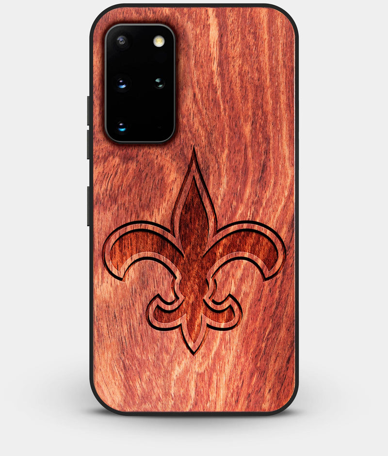Best Custom Engraved Wood New Orleans Saints Galaxy S20 Plus Case - Engraved In Nature