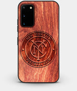 Best Wood New York City FC Galaxy S20 FE Case - Custom Engraved Cover - Engraved In Nature