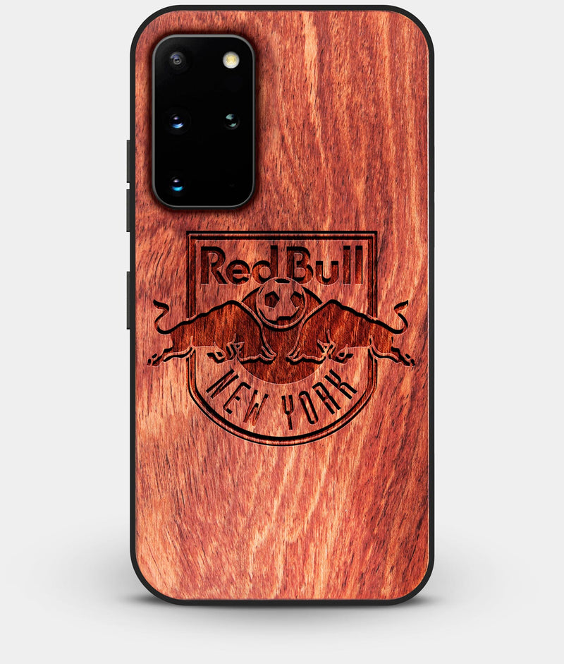 Best Custom Engraved Wood New York City Red Bulls Galaxy S20 Plus Case - Engraved In Nature
