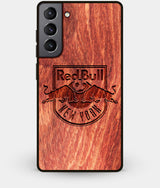 Best Wood New York City Red Bulls Galaxy S21 Case - Custom Engraved Cover - Engraved In Nature