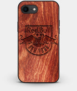 Best Custom Engraved Wood New York City Red Bulls iPhone 8 Case - Engraved In Nature