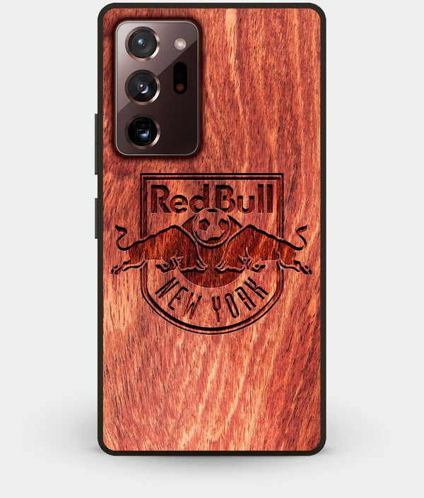 Best Custom Engraved Wood New York City Red Bulls Note 20 Ultra Case - Engraved In Nature