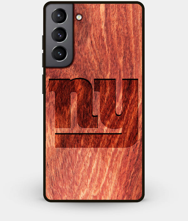 Best Wood New York Giants Galaxy S21 Plus Case - Custom Engraved Cover - Engraved In Nature