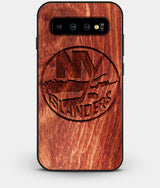 Best Custom Engraved Wood New York Islanders Galaxy S10 Case - Engraved In Nature