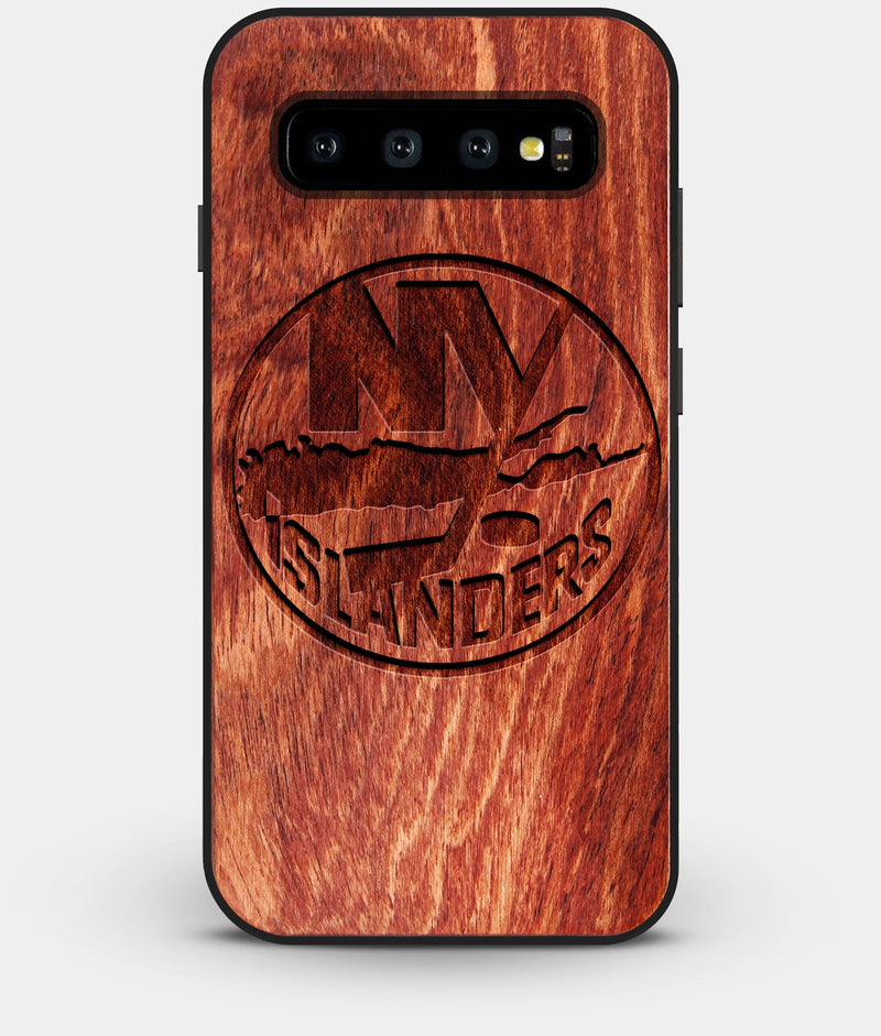 Best Custom Engraved Wood New York Islanders Galaxy S10 Case - Engraved In Nature