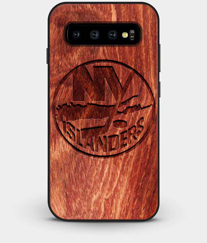 Best Custom Engraved Wood New York Islanders Galaxy S10 Plus Case - Engraved In Nature