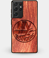 Best Wood New York Islanders Galaxy S21 Ultra Case - Custom Engraved Cover - Engraved In Nature
