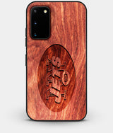 Best Wood New York Jets Galaxy S20 FE Case - Custom Engraved Cover - Engraved In Nature
