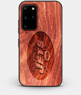 Best Custom Engraved Wood New York Jets Galaxy S20 Plus Case - Engraved In Nature