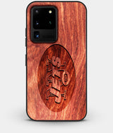 Best Custom Engraved Wood New York Jets Galaxy S20 Ultra Case - Engraved In Nature