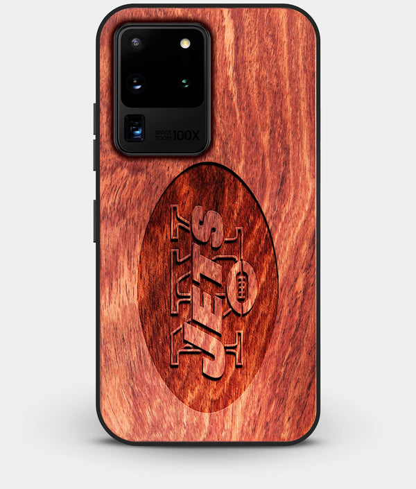 Best Custom Engraved Wood New York Jets Galaxy S20 Ultra Case - Engraved In Nature